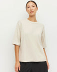 JULIETTE HOGAN ROLLED HEM T ( COTTON KNIT )