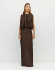 JULIETTE HOGAN TATE DRESS ( SOFT MATTE SATIN )