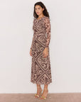 MINK PINK LUMI MESH MIDI DRESS