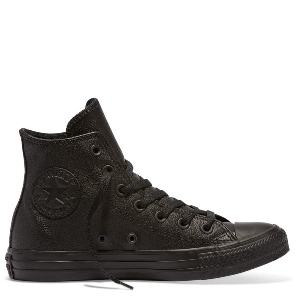 CONVERSE LEATHER HI MONO BLACK – Boutique on Main Street