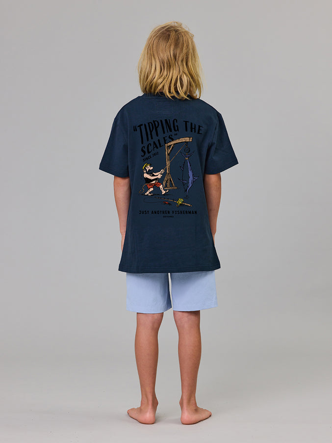 JUST ANOTHER FISHERMAN MINI TIPPING THE SCALES TEE