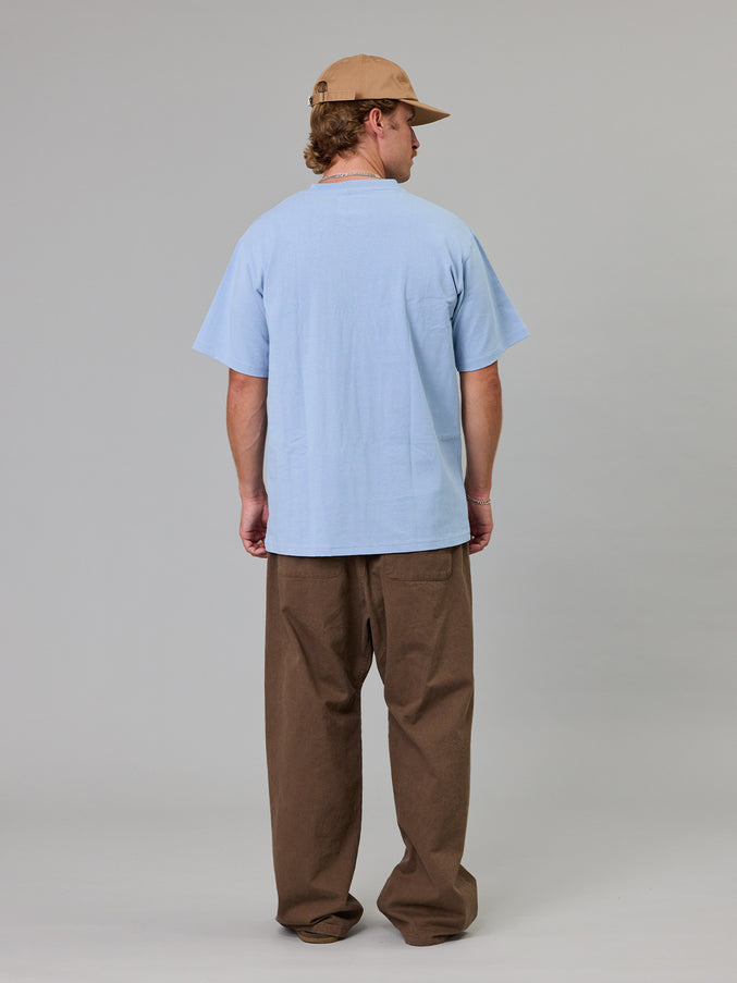 JUST ANOTHER FISHERMAN STAMP SEA TEE WASHED BLUE