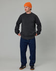 JUST ANOTHER FISHERMAN MERINO SEA CREW - GRAPHITE