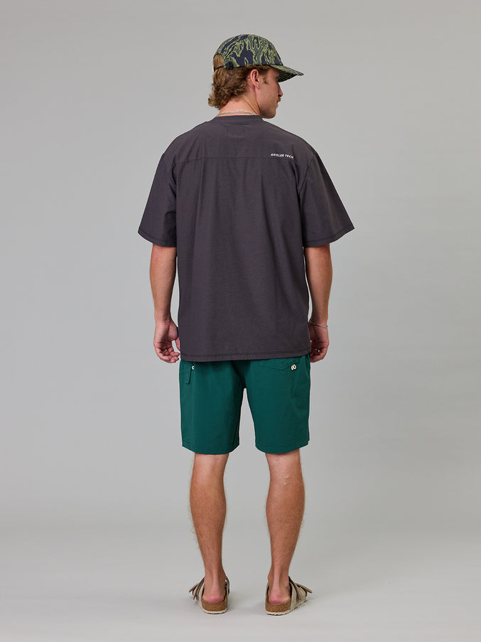 JUST ANOTHER FISHERMAN CREWMAN SHORTS 2.0 - DUSK PINE