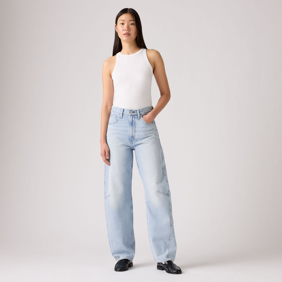 LEVIS CINCH BARREL JEANS - ABRAIDED ART