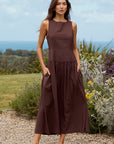 STORIES BE TOLD RESULTS STRUCTERED SLEEVELESS MAXI DRESS