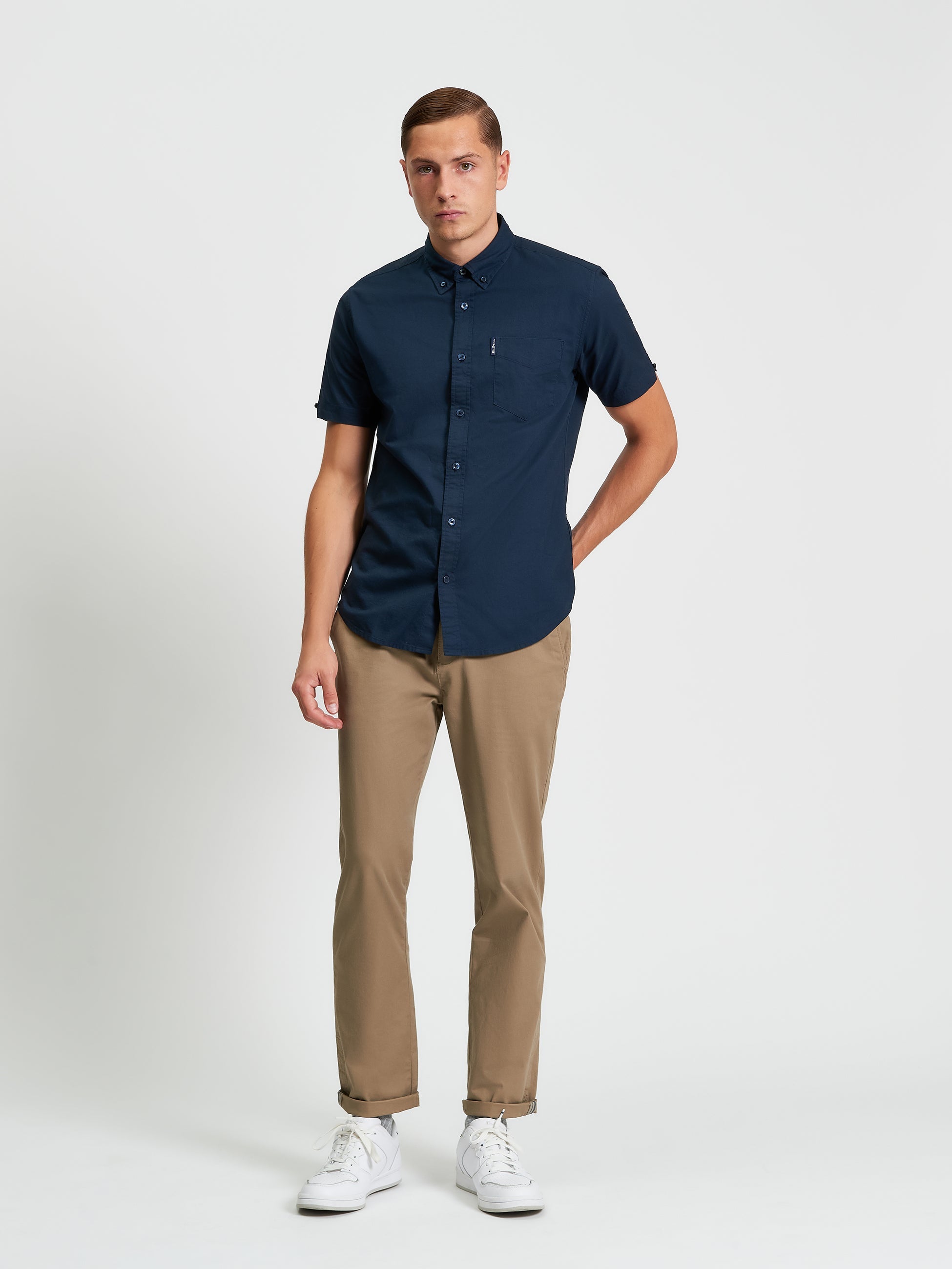 BEN SHERMAN SIGNATURE OXFORD SHIRT SHORT SLEEVE