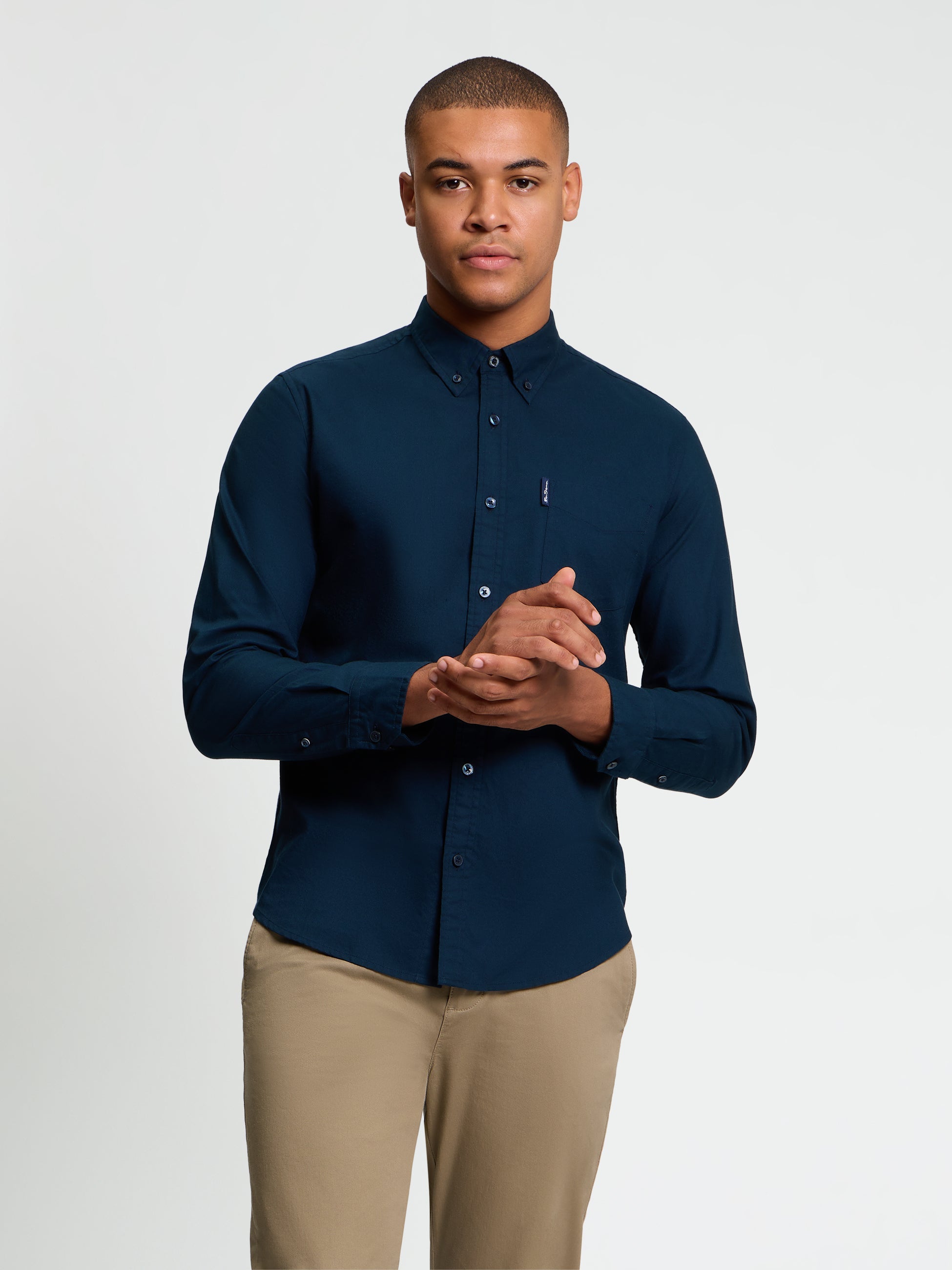 BEN SHERMAN LONG SLEEVE SIGNATURE OXFORD SHIRT