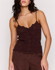 MINK PINK SIENNA POINTELLE KNIT CAMI