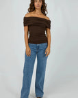 ALL ABOUT EVE MADDIE KNIT TOP