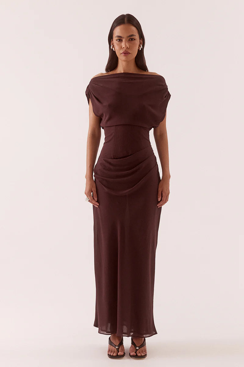 SOVERE ADA OFF SHOULDER DRESS