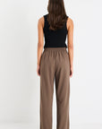 AMONG THE BRAVE INSTINCTIVE TWILL WIDE LEG ELASTIC BACK PANT