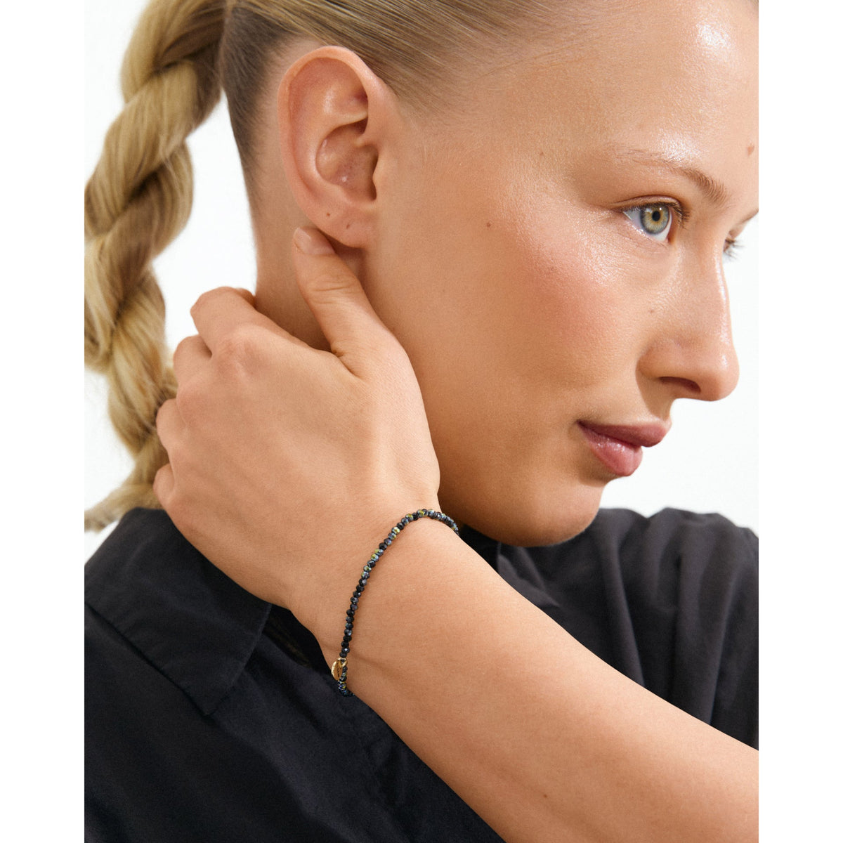 PILGRIM INDIE BRACELET GOLD GREY