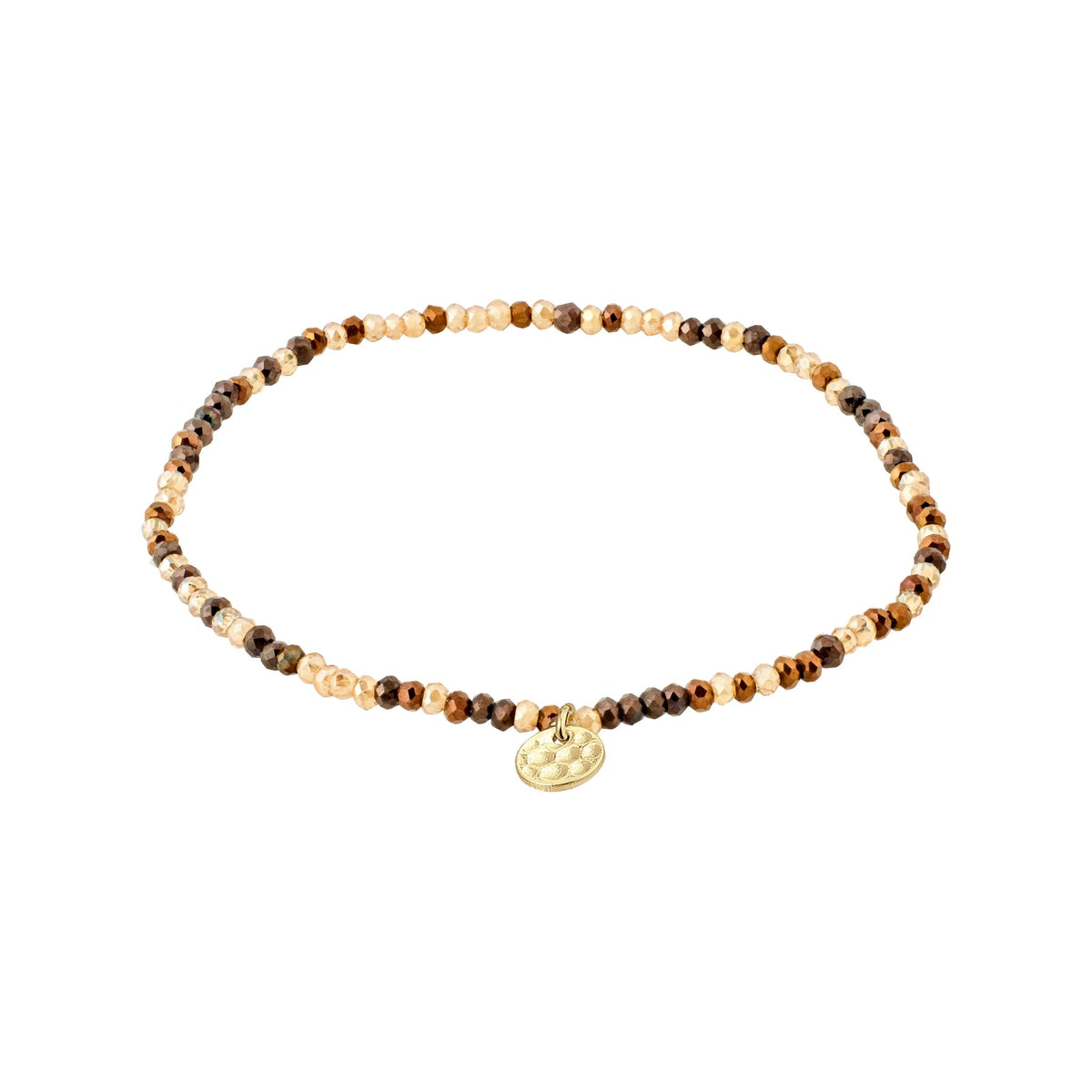 PILGRIM INDIE BRACELET GOLD BROWN