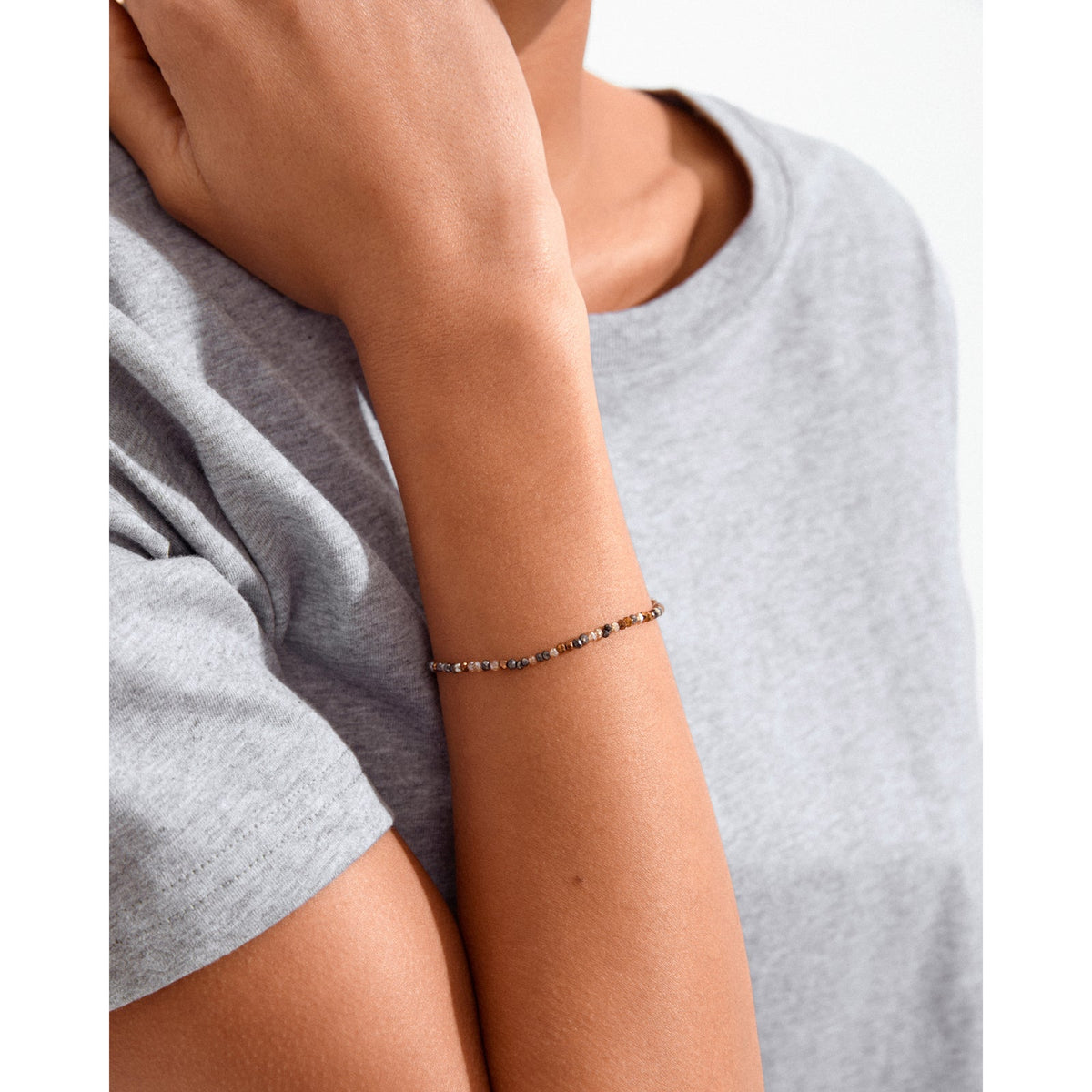 PILGRIM INDIE BRACELET GOLD BROWN