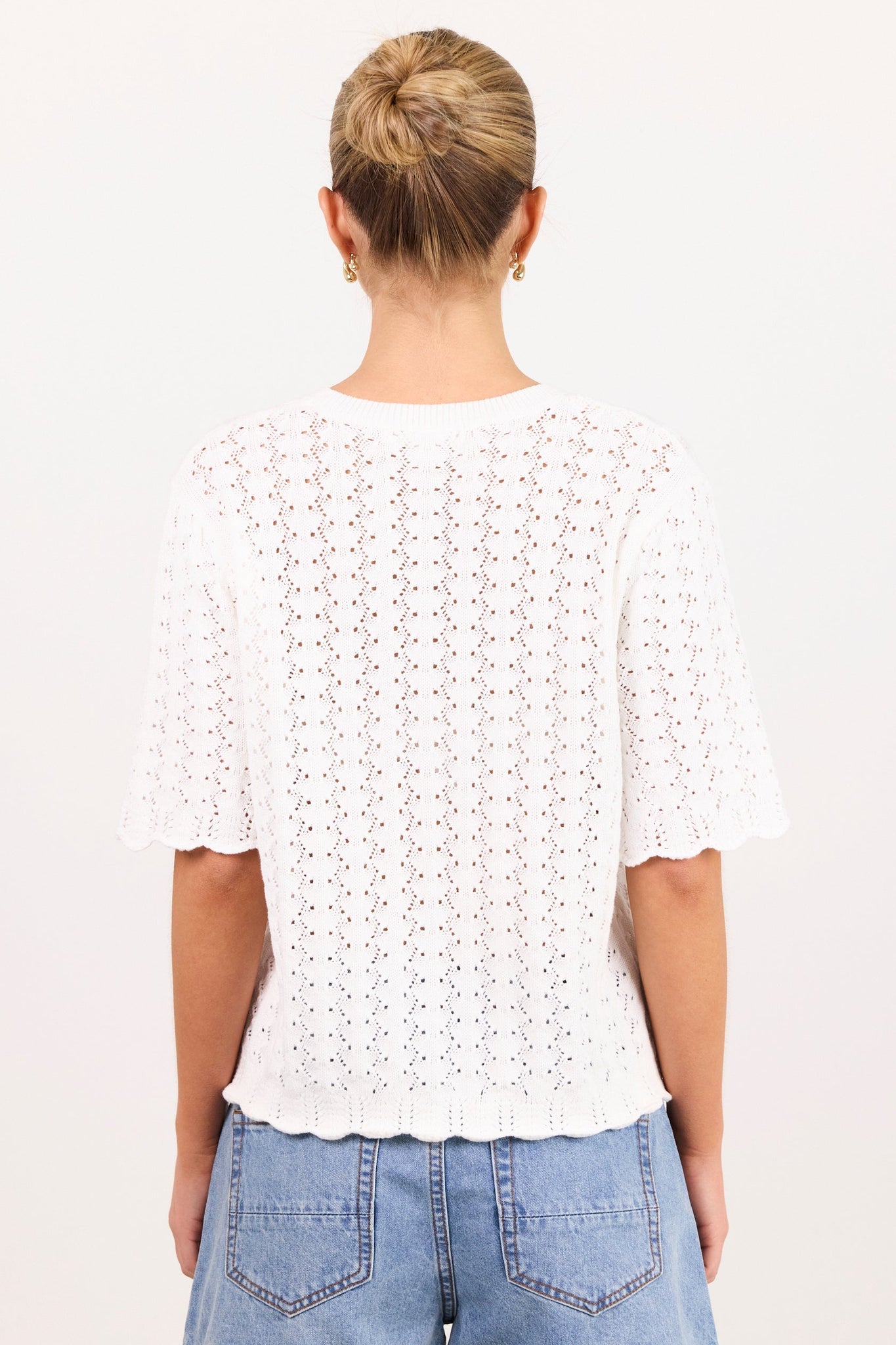 IVY + JACK DAINTY IVORY LACE TEE