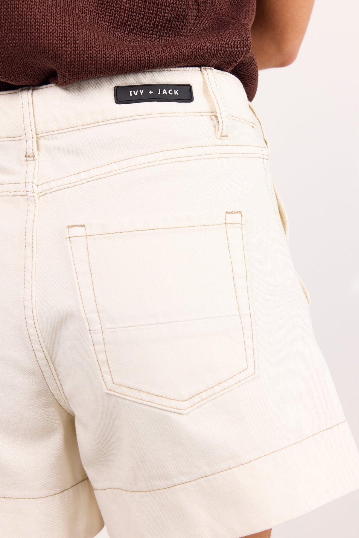 IVY+JACK KINDLY POCKET FRONT DENIM SHORTS