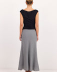 AMONG THE BRAVE SUMMIT GINGHAM TIE WAIST BIAS MAXI SKIRT