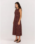 MINK PINK CEDAR TIE BACK MIDI DRESS