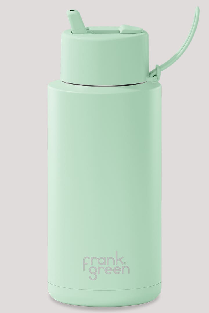 FRANK GREEN 34OZ STAINLESS STEEL CERAMIC REUSABLE BOTTLE