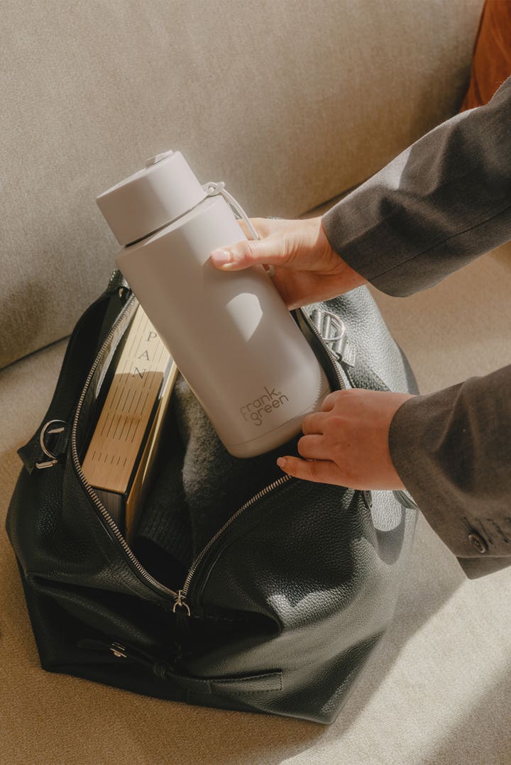 FRANK GREEN 34OZ STAINLESS STEEL CERAMIC REUSABLE BOTTLE