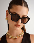 LE SPECS THE ILLUSION SUNGLASSES - BLACK POLARISED