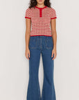 MINKPINK CHLOE STRIPE KNIT TEE