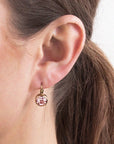 DYRBERG/KERN LOUISE EARRING VINTAGE ROSE