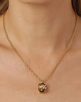 DYRBERG/KERN BARGA NECKLACE SG BROWN
