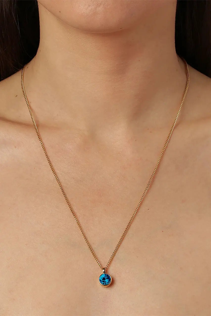 DYRBERG/KERN ETTE NECKLACE PETROL