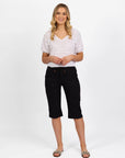 VASSALLI BELOW KNEE SKINNY LEG ELASTIC WAIST PANT