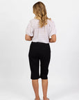 VASSALLI BELOW KNEE SKINNY LEG ELASTIC WAIST PANT