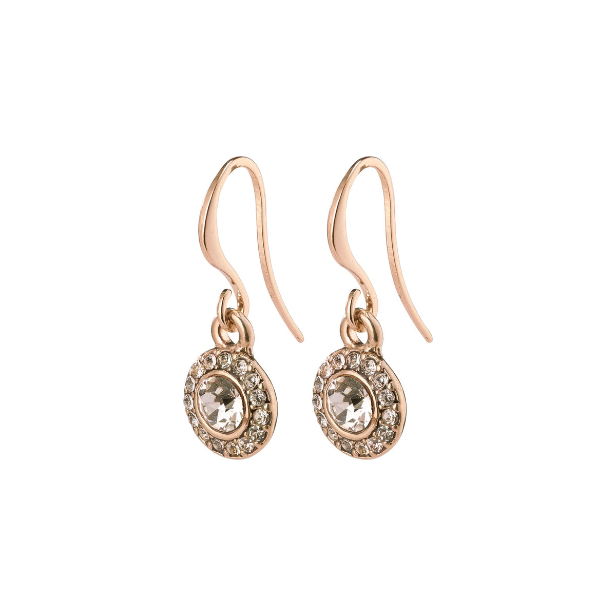 PILGRIM CLEMENTINE PI EARRINGS ROSE GOLD