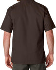 DICKIES 1574 SHIRT DARK BROWN