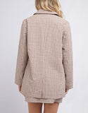 ALL ABOUT EVE SPENCER CHECK BLAZER
