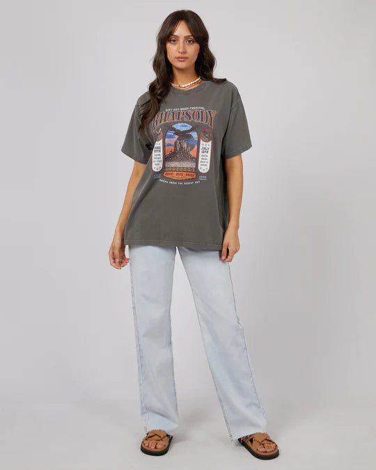 ALL ABOUT EVE SKY DANCE OVERSIZED TEE