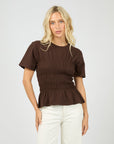 ALL ABOUT EVE LIPA RUCHED TOP