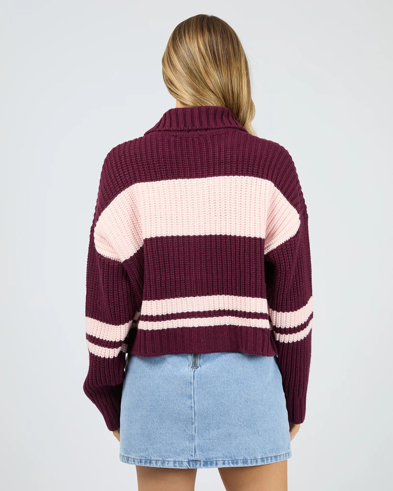 ALL ABOUT EVE AIDA KNIT ZIP THRU
