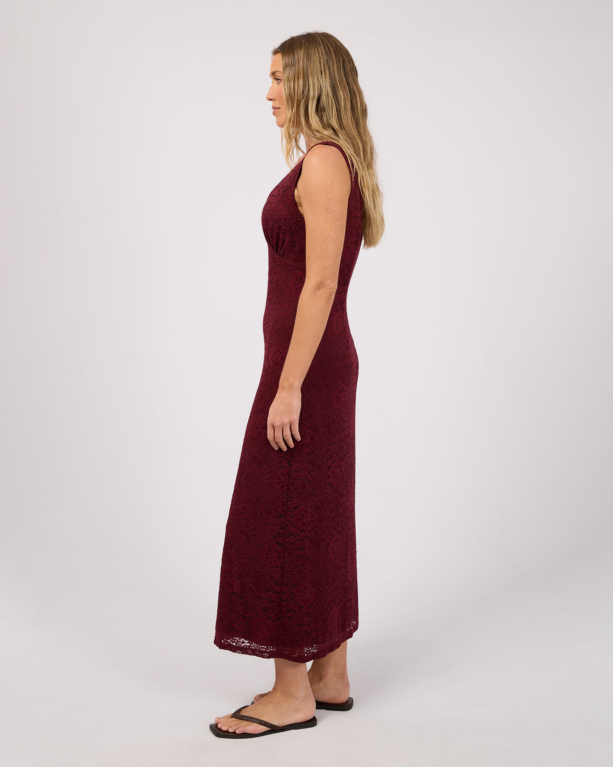 ALL ABOUT EVE ZEA LACE MAXI DRESS
