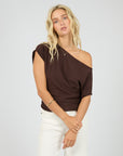 ALL ABOUT EVE ORLA OFF THE SHOULDER TOP