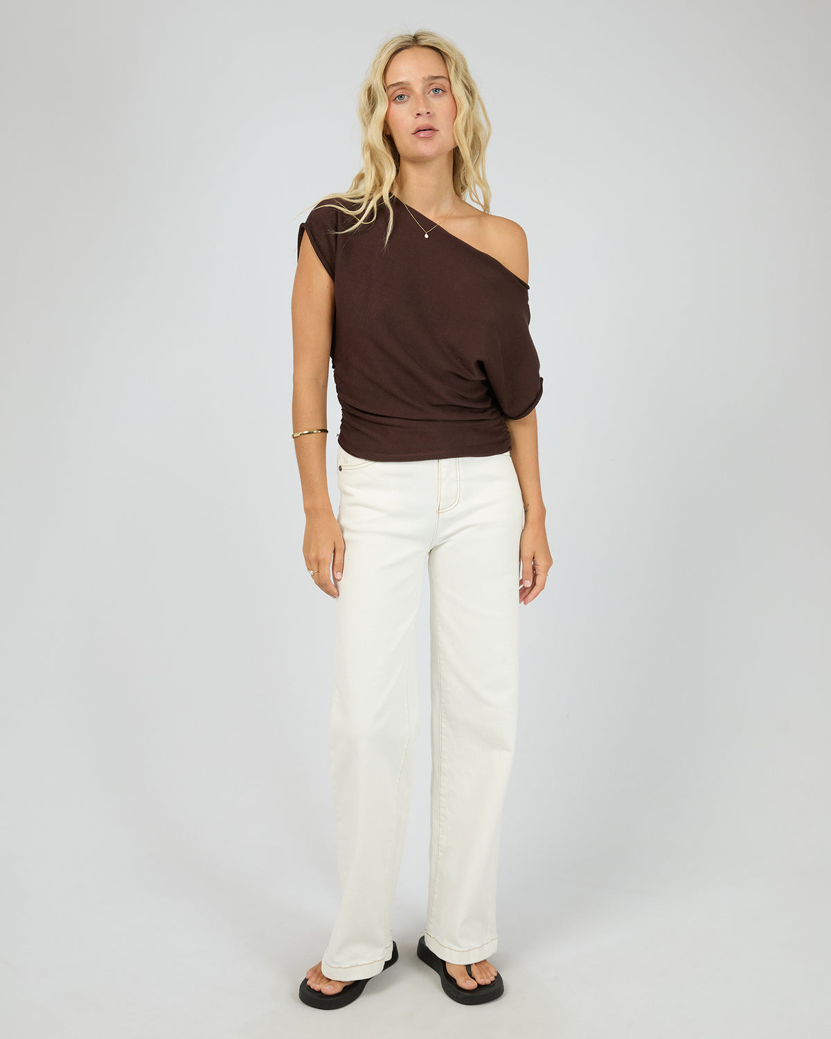 ALL ABOUT EVE ORLA OFF THE SHOULDER TOP