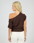 ALL ABOUT EVE ORLA OFF THE SHOULDER TOP
