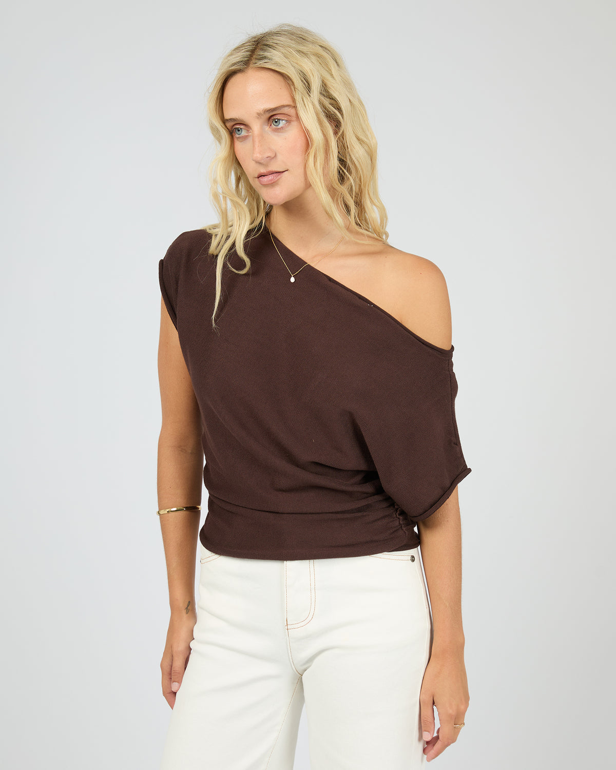 ALL ABOUT EVE ORLA OFF THE SHOULDER TOP