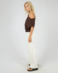 ALL ABOUT EVE ORLA OFF THE SHOULDER TOP