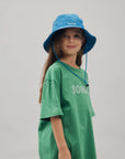 SONNIE NYLON BUCKET HAT ELECTRIC BLUE