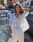 AUGUSTE SARDINE EMBROIDERED BLOUSE