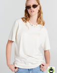 KAREN WALKER EMBROIDERED RUNAWAY GIRL CLASSIC TEE