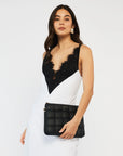 SABEN MATILDA BLACK WOVEN BAG