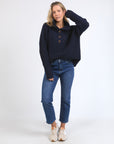 ELM BRON BUTTON KNIT