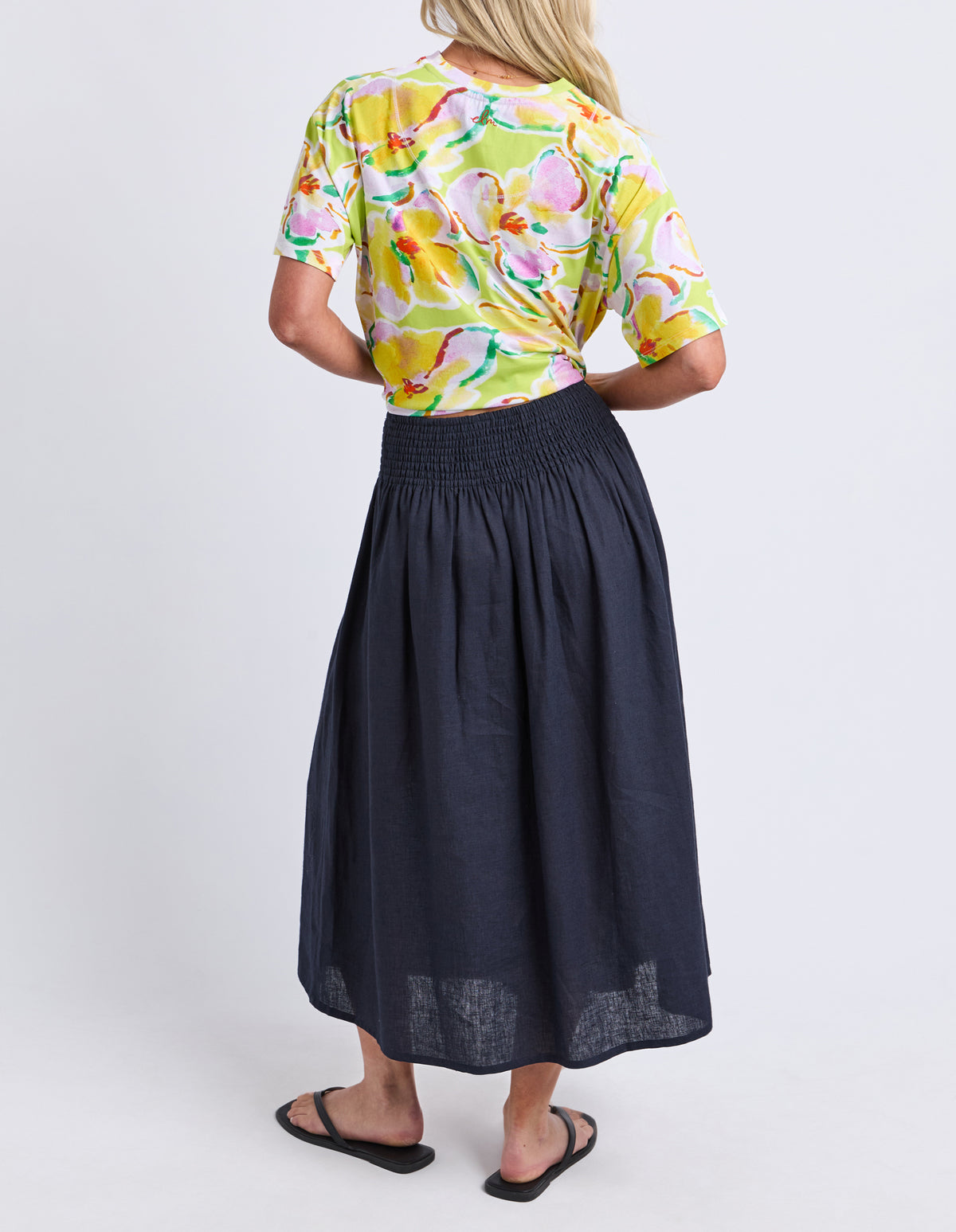 ELM FLAIR SHIRRED SKIRT